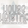 House Christmas Font