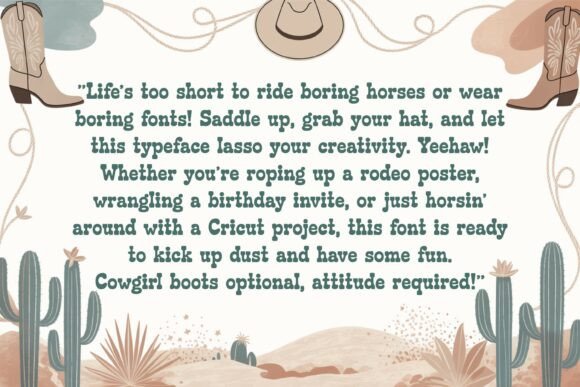 Howdy Cowgirl Font - Image 2