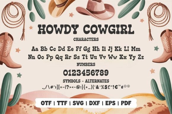 Howdy Cowgirl Font - Image 8