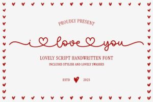 I Love You Font