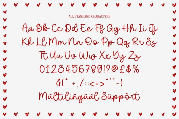 I Love You Font - Image 8