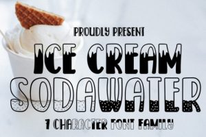 Ice Cream SodaWater Font