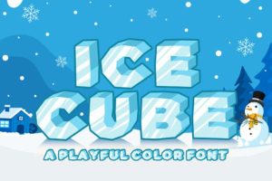 Ice Cube Font