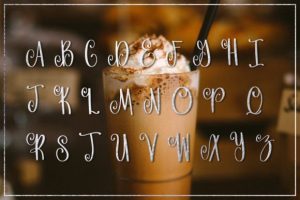 Alternative view of Iced Caramel Macchiato Font
