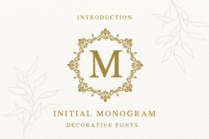 Initial Monogram Font