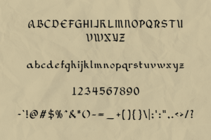 Alternative view of Inkwell Scribe Font