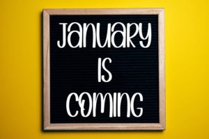 Alternative view of January Font