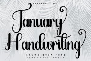 January Handwriting Font