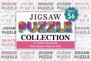 Jigsaw Puzzle Collection Font