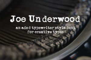 Joe Underwood Font