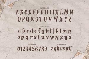 Alternative view of Jolly Roger Font