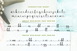 Alternative view of Juliet Love Font