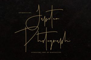 Jupiter Photograph Font