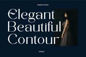 Alternative view of Kenao Font