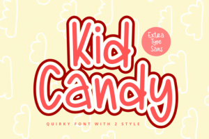 Alternative view of Kid Candy Font