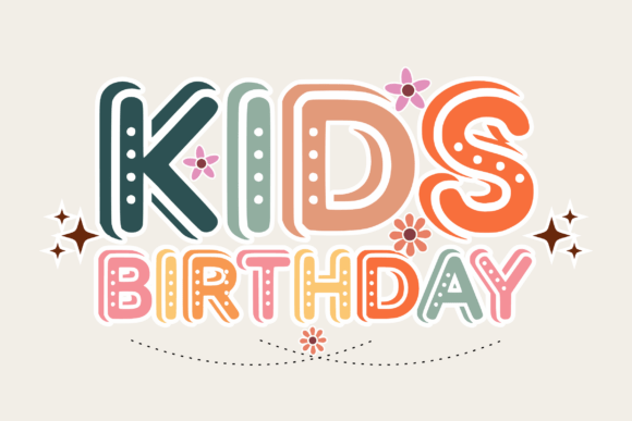 Kids Birthday Font