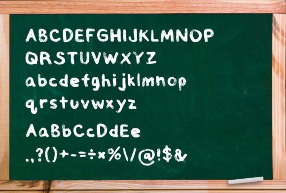 Kids Chalkboard Font - Image 2
