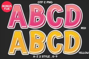 Alternative view of Kids Club Font