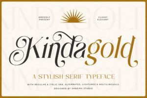 Kinda Gold Font