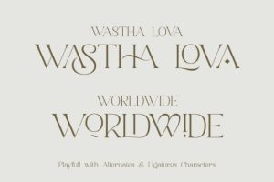 Alternative view of Klaristha Font