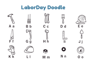 Alternative view of Labor Day Font