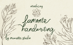 Lamonte Handwritting Font