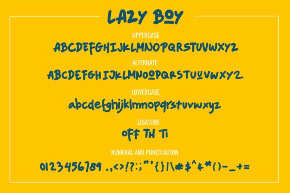 Lazy Boy Font - Image 9
