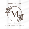 Leafy Monogram Font