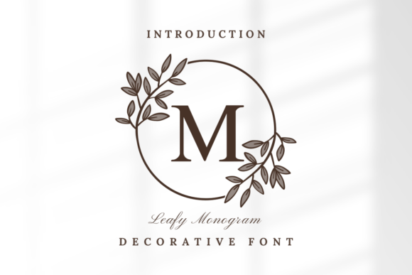 Leafy Monogram Font