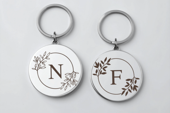 Leafy Monogram Font - Image 3