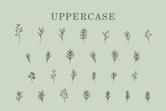 Leaves Font - Image 2