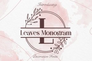 Leaves Monogram Font