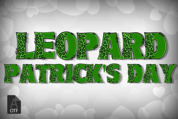 Leopard Patrick's Day Font