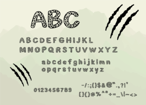 Alternative view of Leopard Print Font