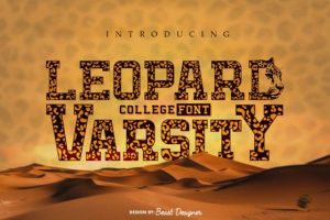 Leopard Varsity Font