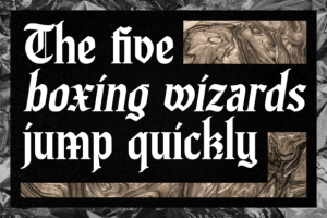 Alternative view of Letinegra Font