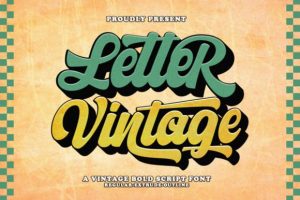 Letter Vintage Font