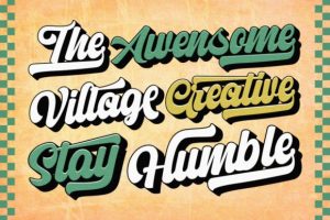 Alternative view of Letter Vintage Font