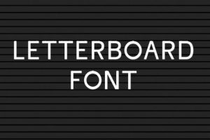 Letterboard Font