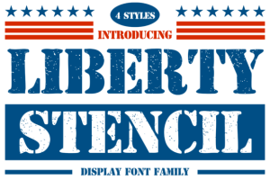 Liberty Stencil Font