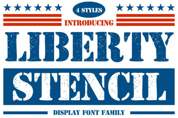 Liberty Stencil Font