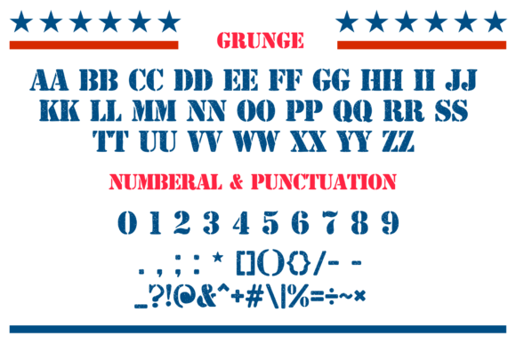 Liberty Stencil Font - Image 8