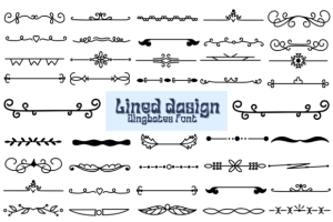 Lined Dasign Font