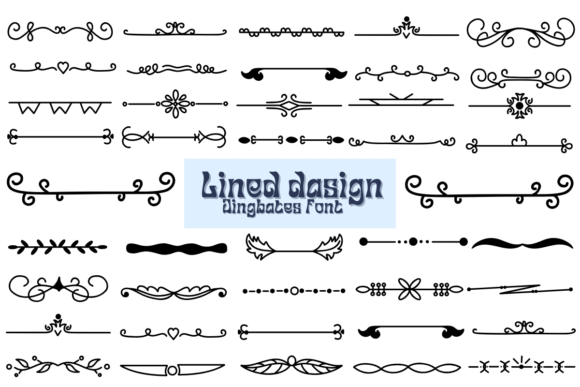 Lined Dasign Font