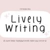 Lively Writing Font