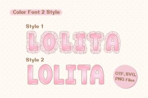 Alternative view of Lolita Coquette Font