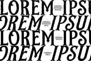 Alternative view of Lordshill Font