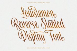 Alternative view of Louislemon Font