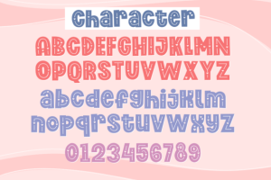 Alternative view of Love Hugs Font