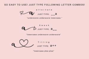 Alternative view of Love Lovely Font